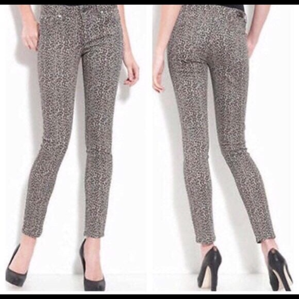 BNWT Paige peg skinny ankle jean: Steel Cheetah